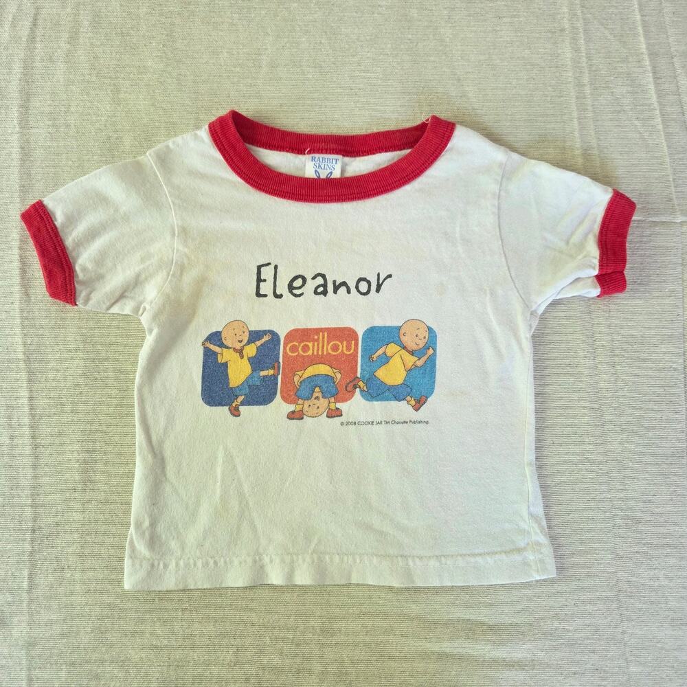 Y2k Caillou Eleanor Ringer Tee 12-18 months